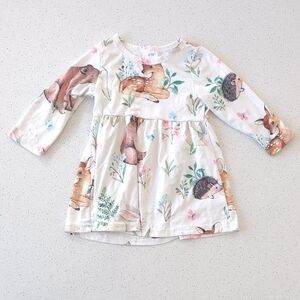 Adorable Animal Print Kids Casual Dress